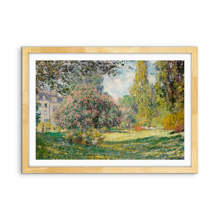 The Parc Monceau (1876) by Claude Monet - Stretched Canvas or Wall Art Print - I Heart Wall Art - Poster Print, Canvas Print or Framed Art Print