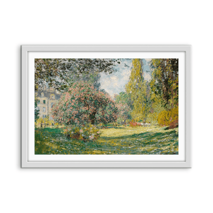 The Parc Monceau (1876) by Claude Monet - Stretched Canvas or Wall Art Print - I Heart Wall Art - Poster Print, Canvas Print or Framed Art Print
