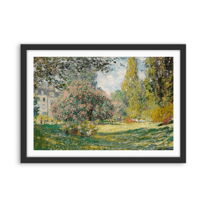 The Parc Monceau (1876) by Claude Monet - Stretched Canvas or Wall Art Print - I Heart Wall Art - Poster Print, Canvas Print or Framed Art Print