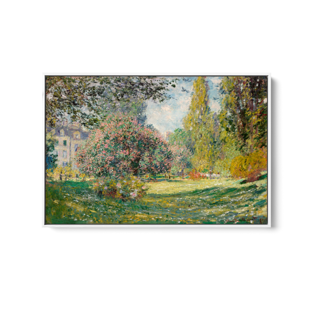 The Parc Monceau (1876) by Claude Monet - Stretched Canvas or Wall Art Print - I Heart Wall Art - Poster Print, Canvas Print or Framed Art Print