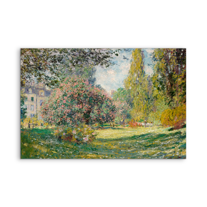 The Parc Monceau (1876) by Claude Monet - Stretched Canvas or Wall Art Print - I Heart Wall Art - Poster Print, Canvas Print or Framed Art Print