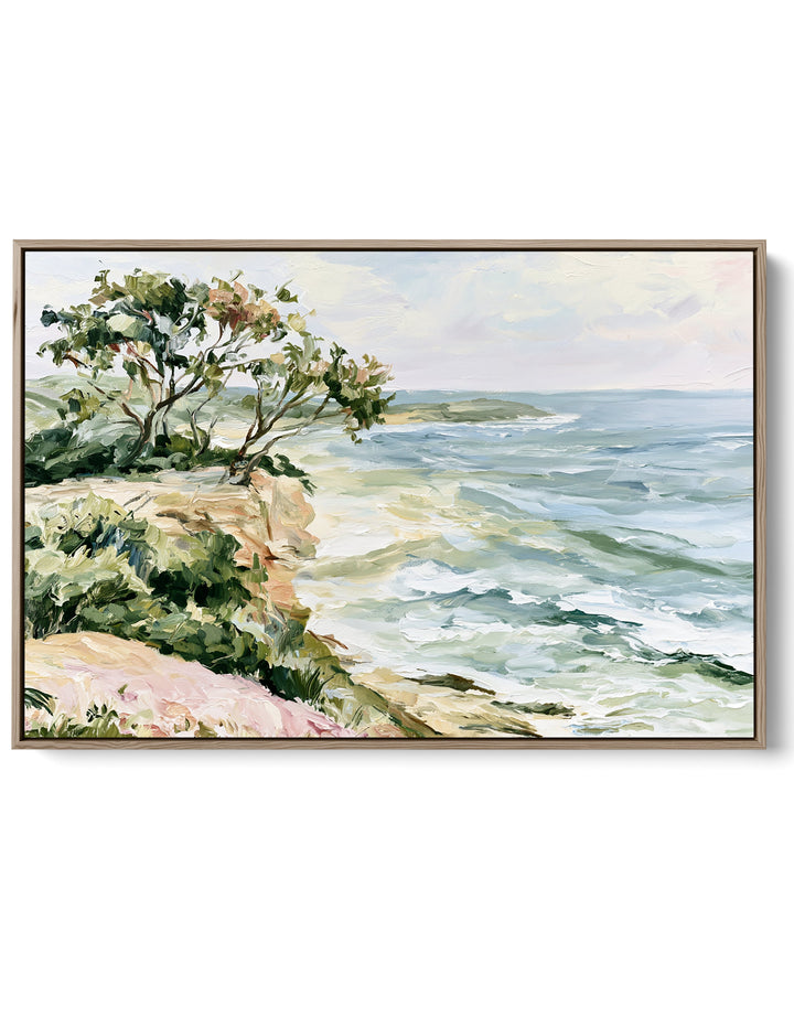 The Peaceful Edge by IHeartStudio - Australian Contemporary Coastal Landscape Canvas Print