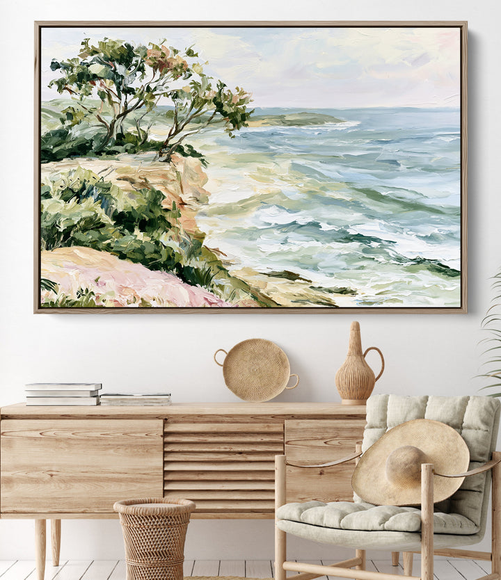 The Peaceful Edge by IHeartStudio - Australian Contemporary Coastal Landscape Canvas Print