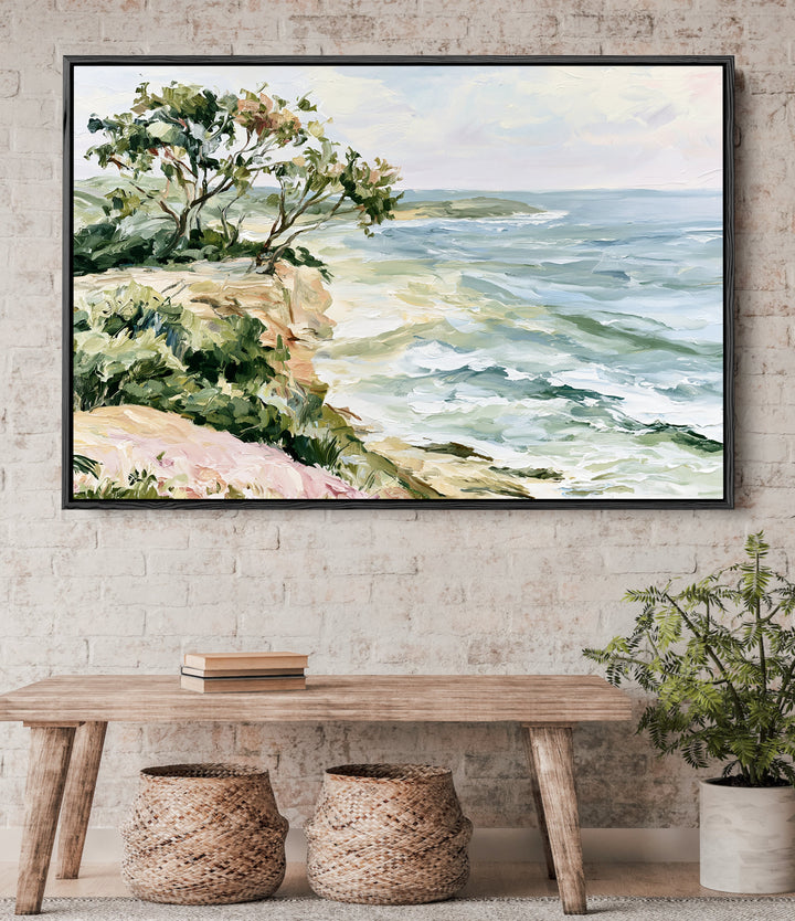 The Peaceful Edge by IHeartStudio - Australian Contemporary Coastal Landscape Canvas Print