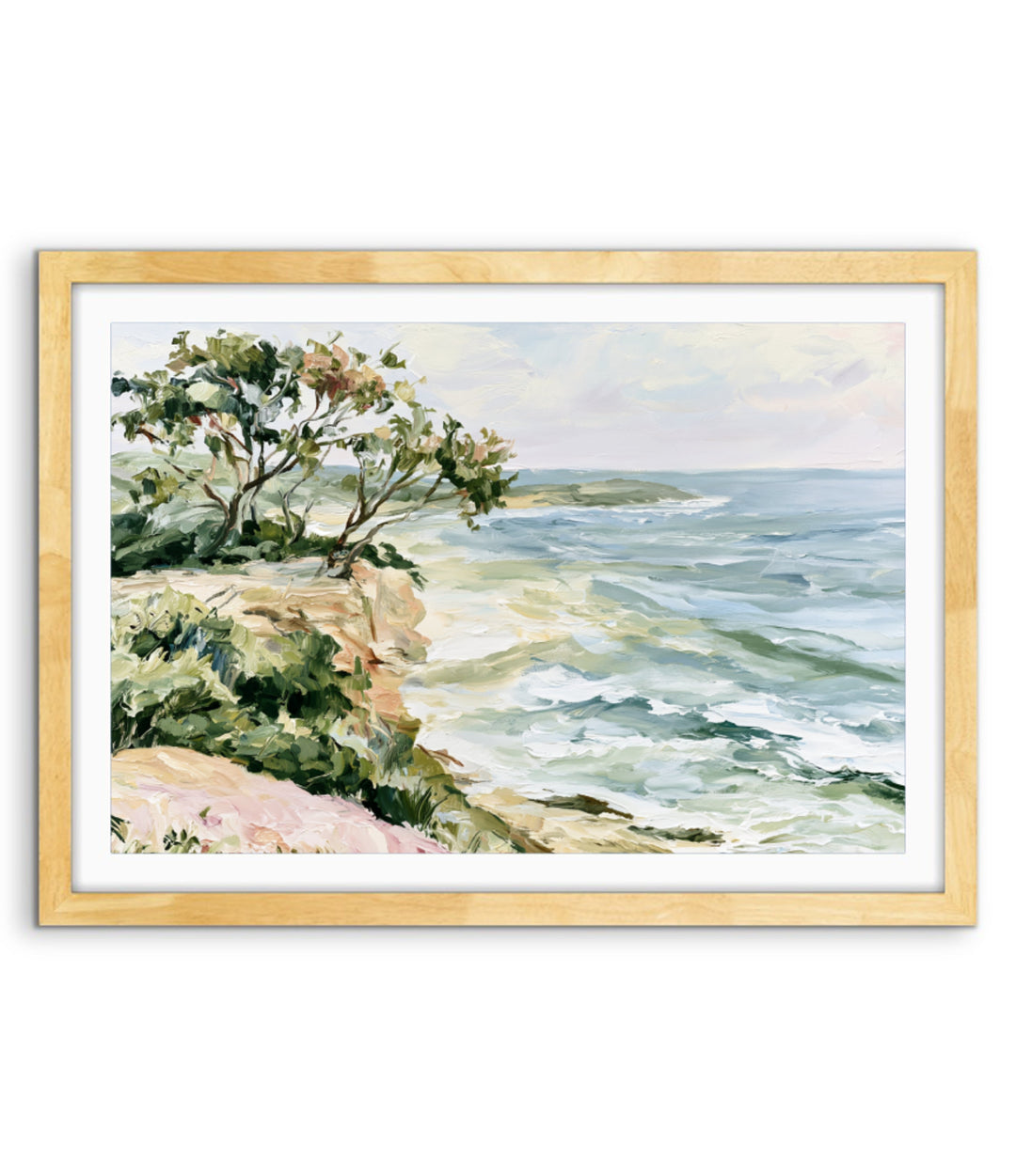 The Peaceful Edge by IHeartStudio - Australian Contemporary Coastal Landscape Canvas Print
