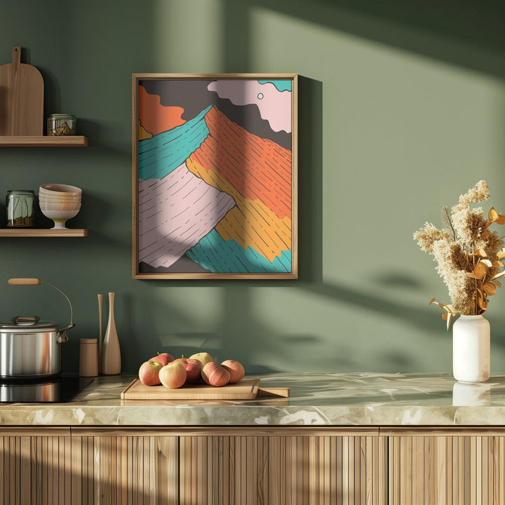 The Peak of Colour - Stretched Canvas, Poster or Fine Art Print I Heart Wall Art