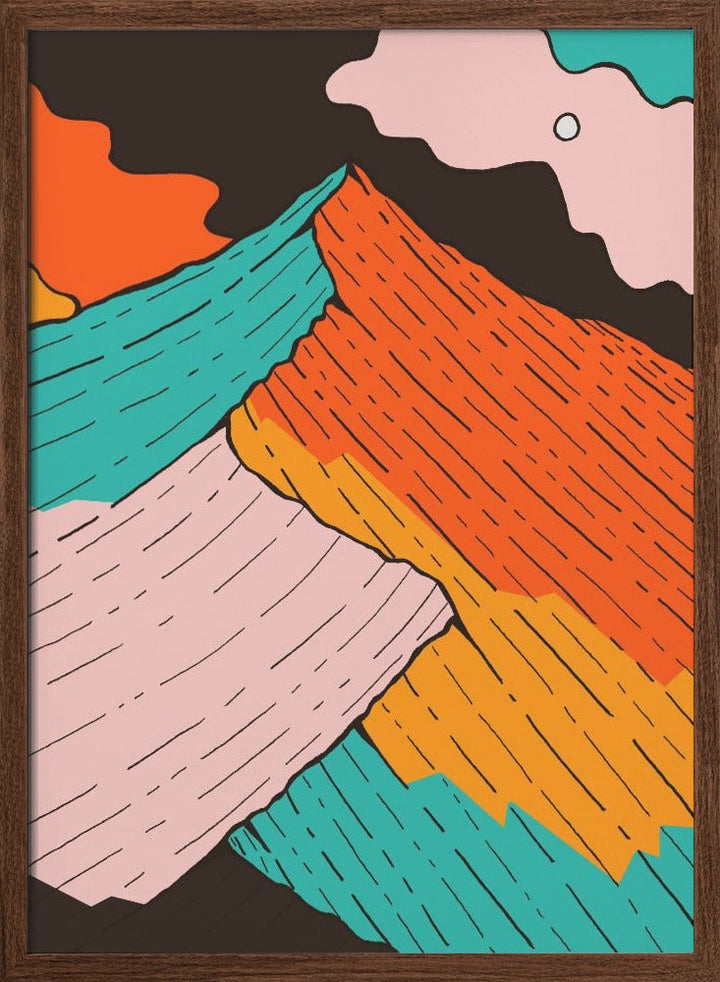 The Peak of Colour - Stretched Canvas, Poster or Fine Art Print I Heart Wall Art