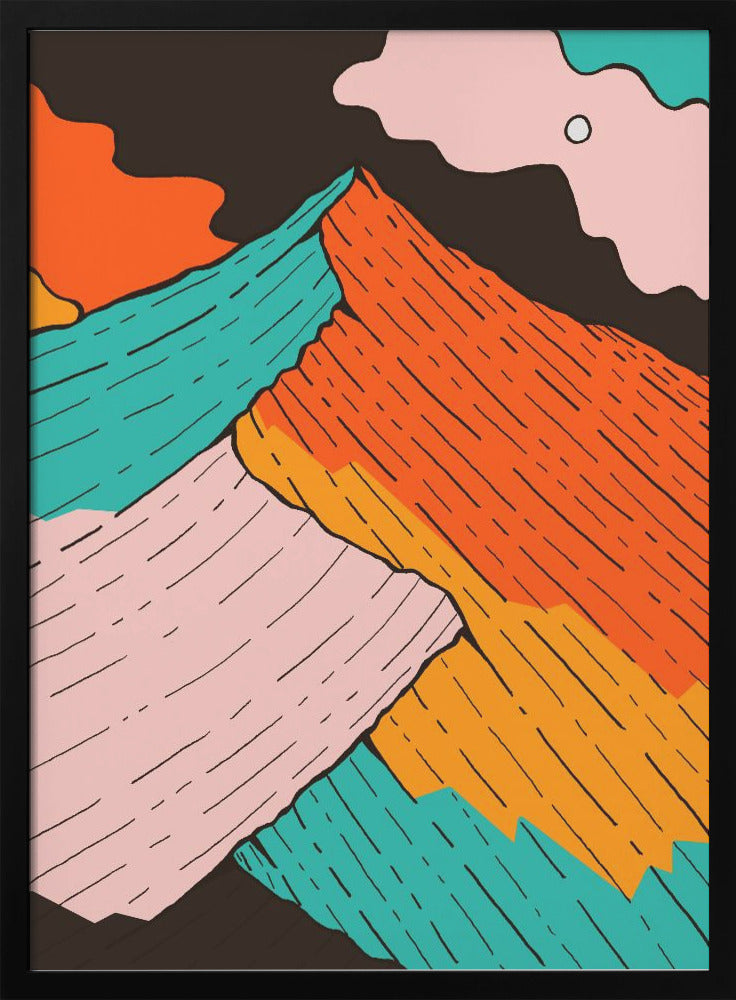 The Peak of Colour - Stretched Canvas, Poster or Fine Art Print I Heart Wall Art