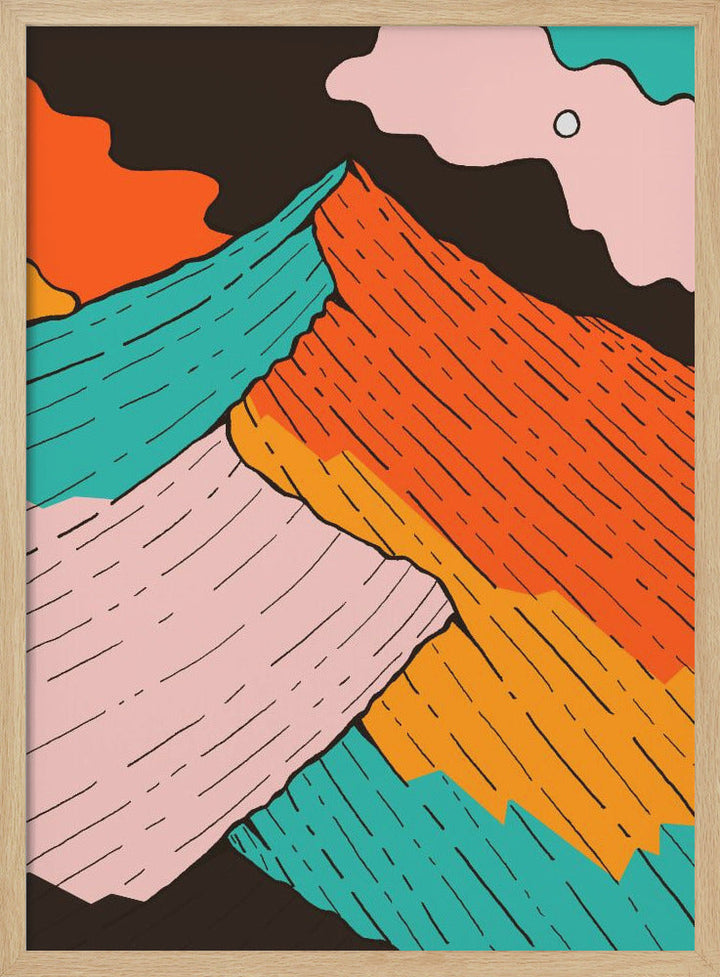 The Peak of Colour - Stretched Canvas, Poster or Fine Art Print I Heart Wall Art