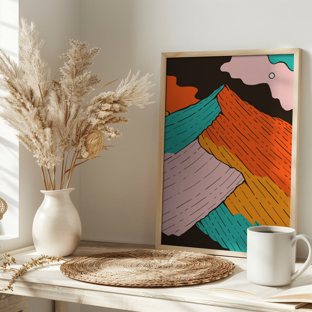 The Peak of Colour - Stretched Canvas, Poster or Fine Art Print I Heart Wall Art