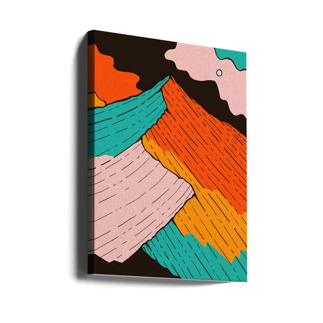 The Peak of Colour - Stretched Canvas, Poster or Fine Art Print I Heart Wall Art