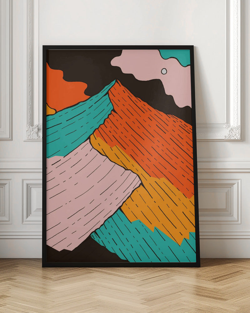The Peak of Colour - Stretched Canvas, Poster or Fine Art Print I Heart Wall Art