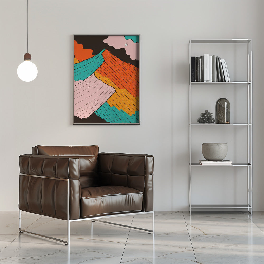 The Peak of Colour - Stretched Canvas, Poster or Fine Art Print I Heart Wall Art