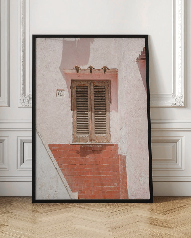 The Pink House - Stretched Canvas, Poster or Fine Art Print I Heart Wall Art