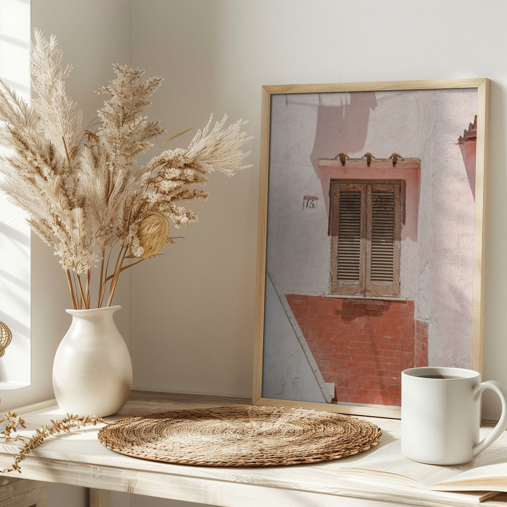 The Pink House - Stretched Canvas, Poster or Fine Art Print I Heart Wall Art
