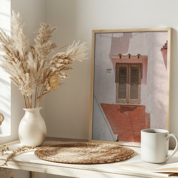 The Pink House - Stretched Canvas, Poster or Fine Art Print I Heart Wall Art