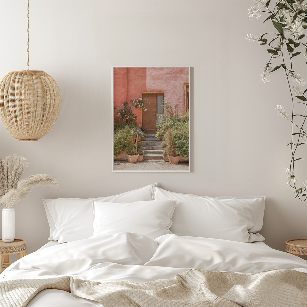 The Pink House - Stretched Canvas, Poster or Fine Art Print I Heart Wall Art