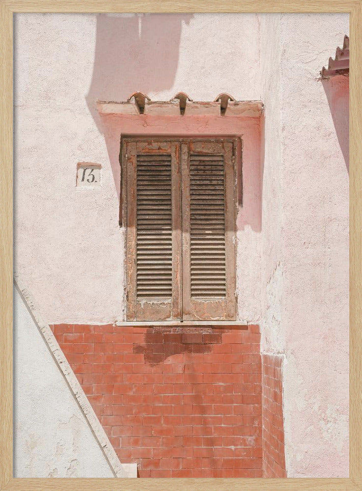 The Pink House - Stretched Canvas, Poster or Fine Art Print I Heart Wall Art