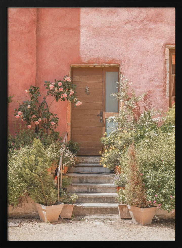 The Pink House - Stretched Canvas, Poster or Fine Art Print I Heart Wall Art