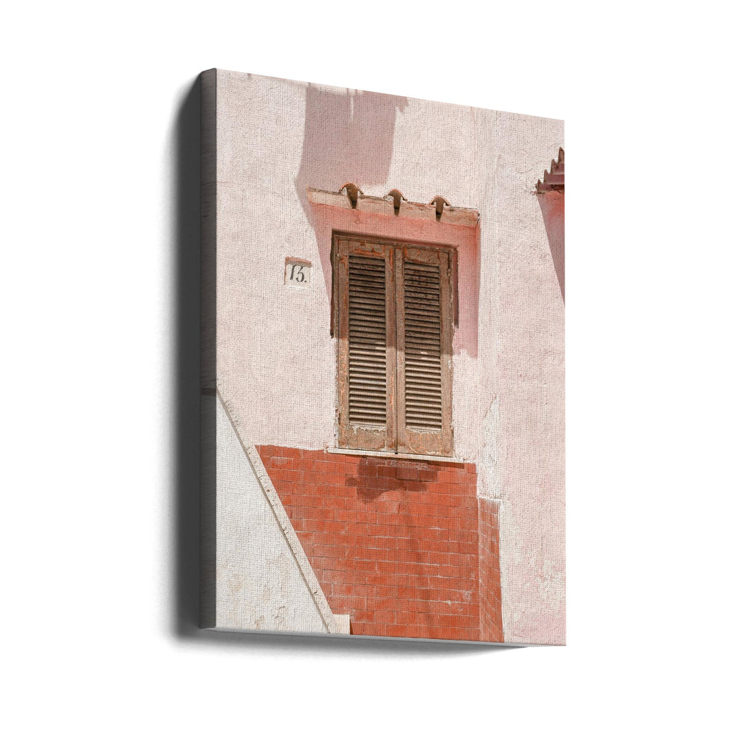 The Pink House - Stretched Canvas, Poster or Fine Art Print I Heart Wall Art
