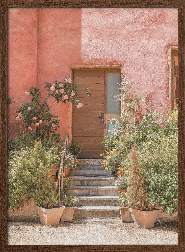 The Pink House - Stretched Canvas, Poster or Fine Art Print I Heart Wall Art