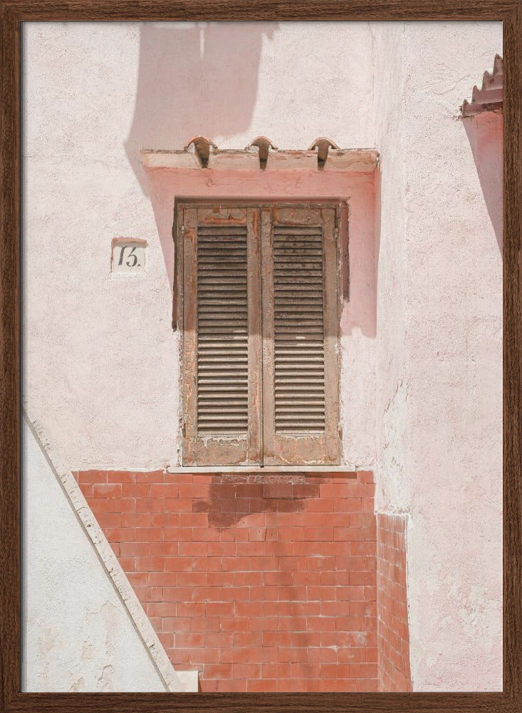 The Pink House - Stretched Canvas, Poster or Fine Art Print I Heart Wall Art