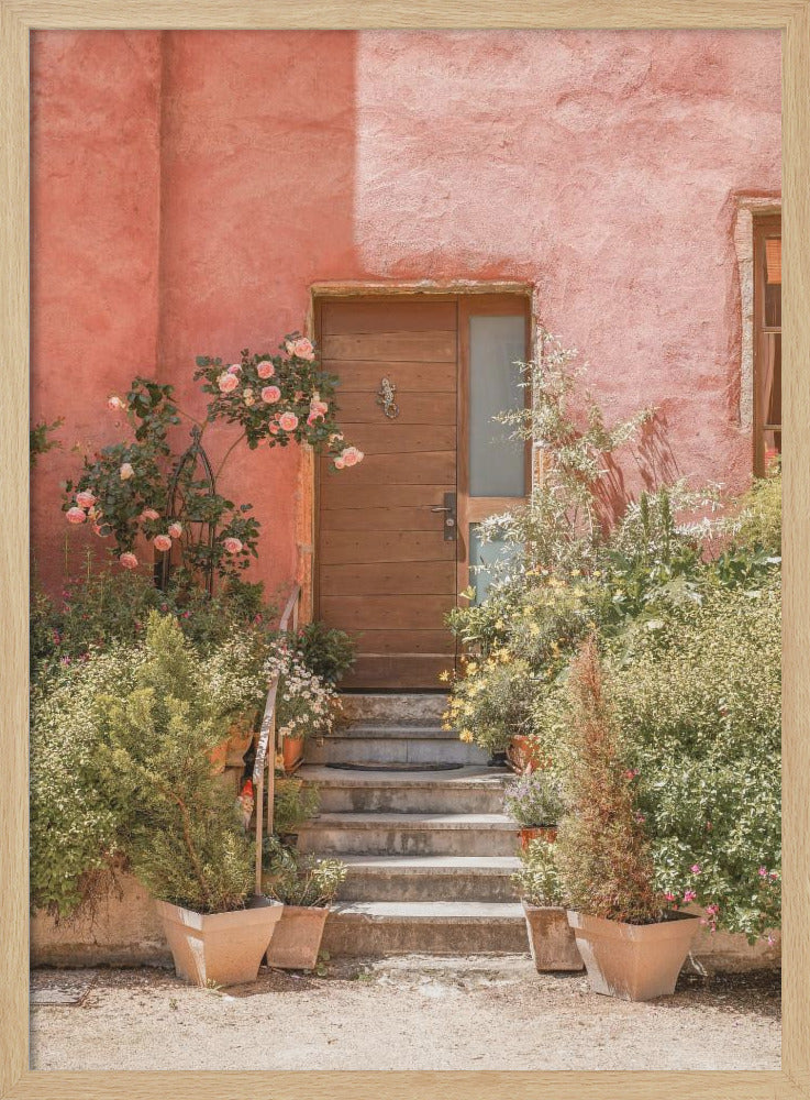 The Pink House - Stretched Canvas, Poster or Fine Art Print I Heart Wall Art