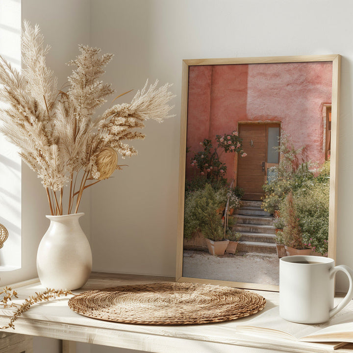 The Pink House - Stretched Canvas, Poster or Fine Art Print I Heart Wall Art