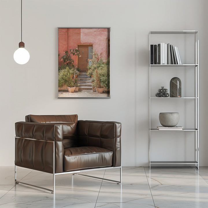 The Pink House - Stretched Canvas, Poster or Fine Art Print I Heart Wall Art