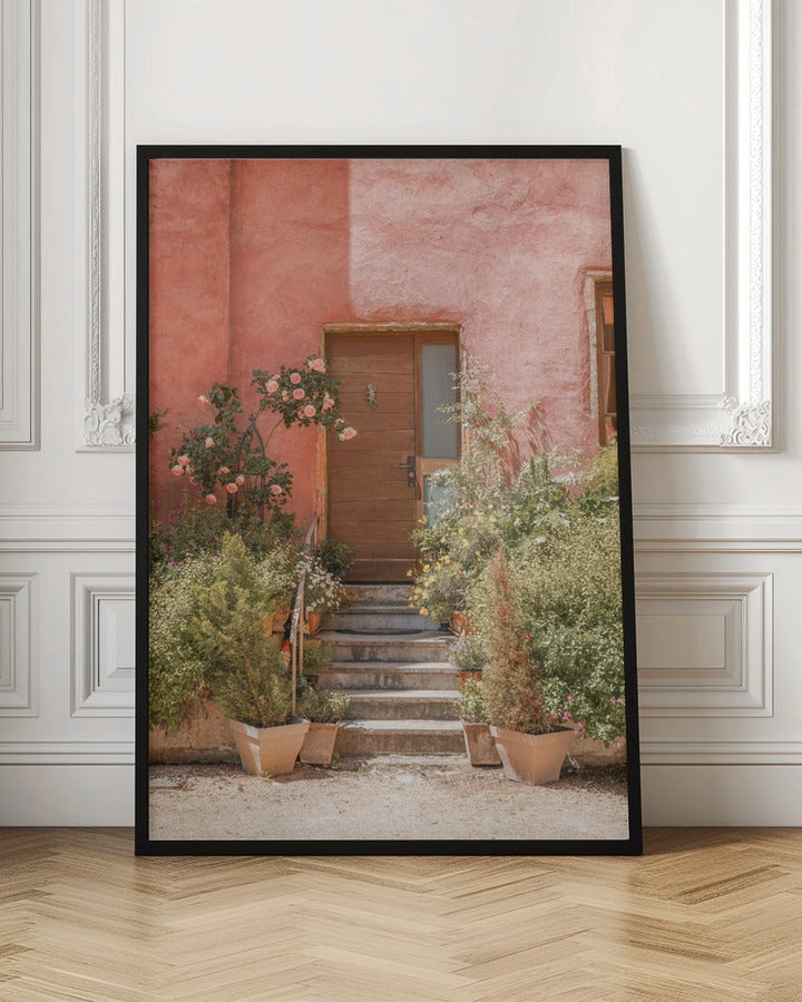 The Pink House - Stretched Canvas, Poster or Fine Art Print I Heart Wall Art