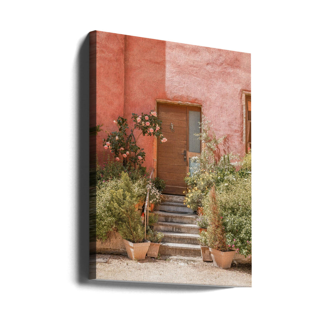 The Pink House - Stretched Canvas, Poster or Fine Art Print I Heart Wall Art