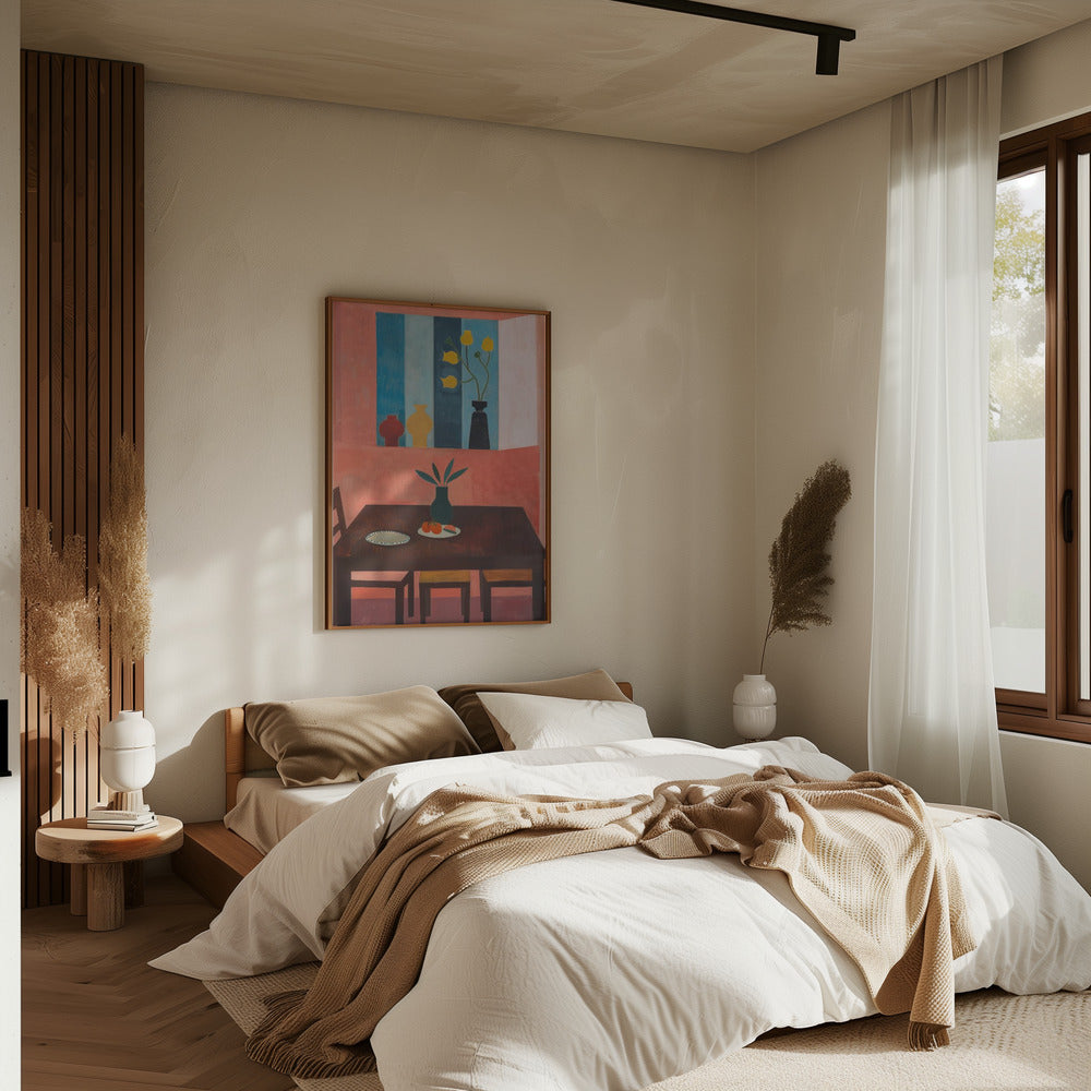 The Restaurant - Stretched Canvas, Poster or Fine Art Print I Heart Wall Art