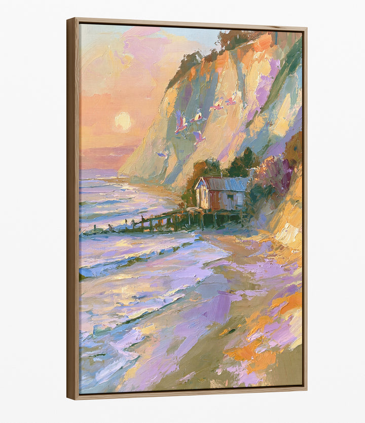 The Seaside Hideaway by IHeartStudio - Australian Contemporary Coastal Portrait Canvas Print