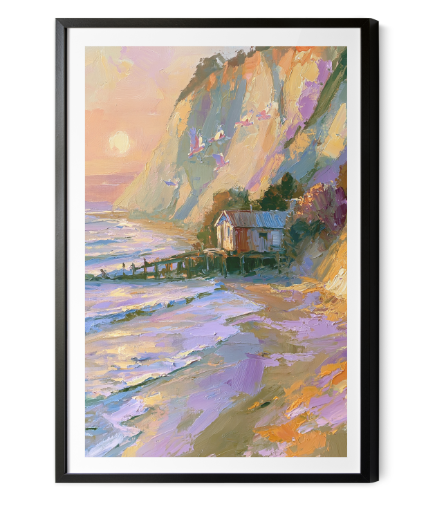The Seaside Hideaway by IHeartStudio - Australian Contemporary Coastal Portrait Canvas Print