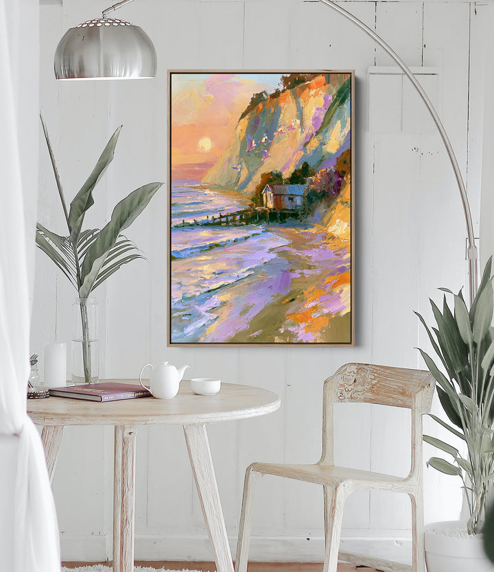 The Seaside Hideaway by IHeartStudio - Australian Contemporary Coastal Portrait Canvas Print