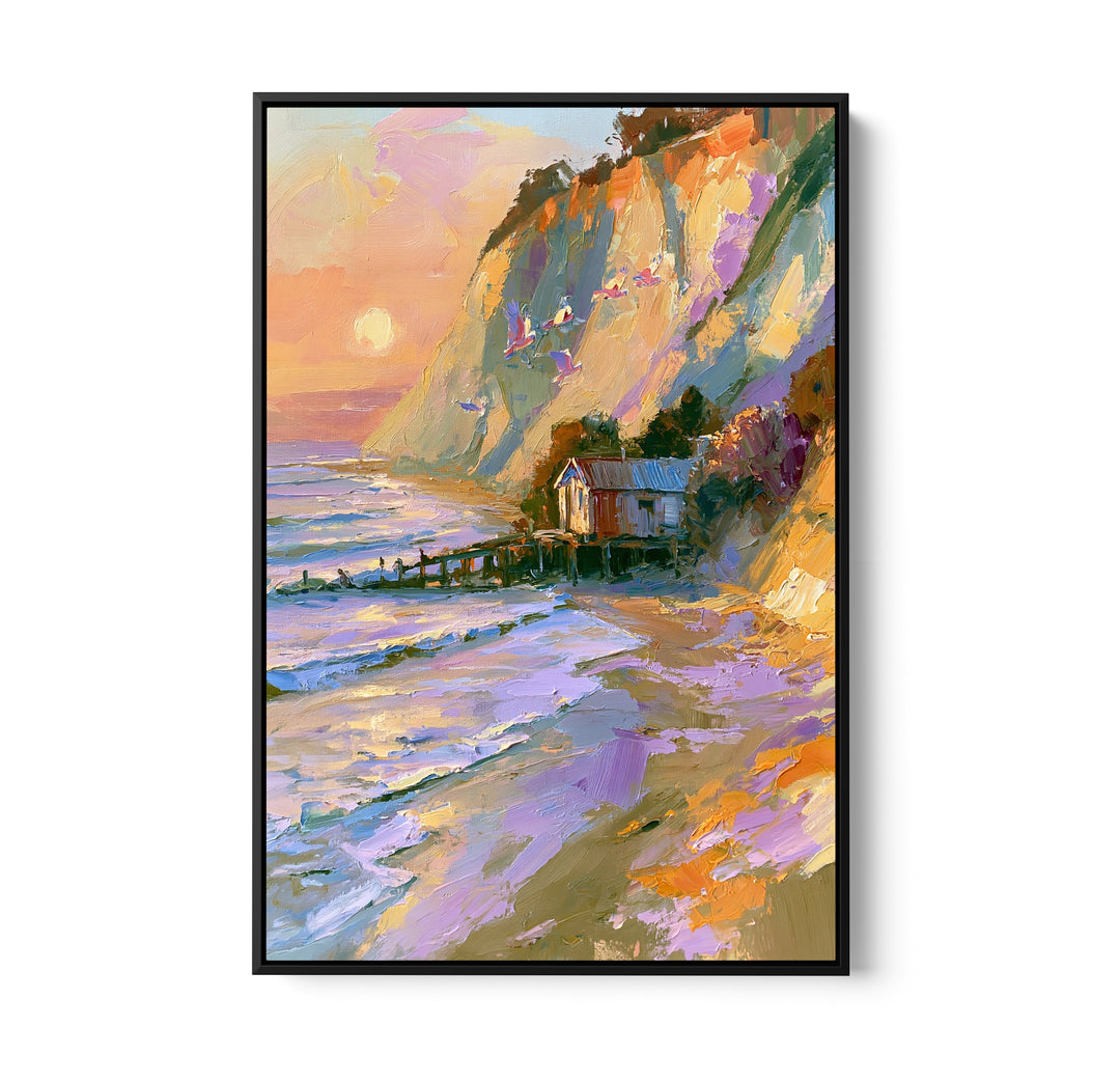 The Seaside Hideaway by IHeartStudio - Australian Contemporary Coastal Portrait Canvas Print
