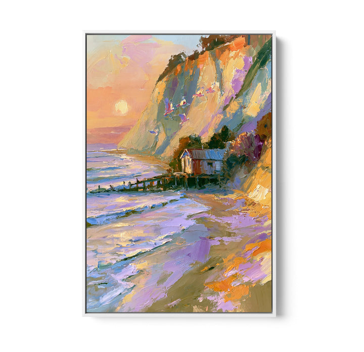 The Seaside Hideaway by IHeartStudio - Australian Contemporary Coastal Portrait Canvas Print