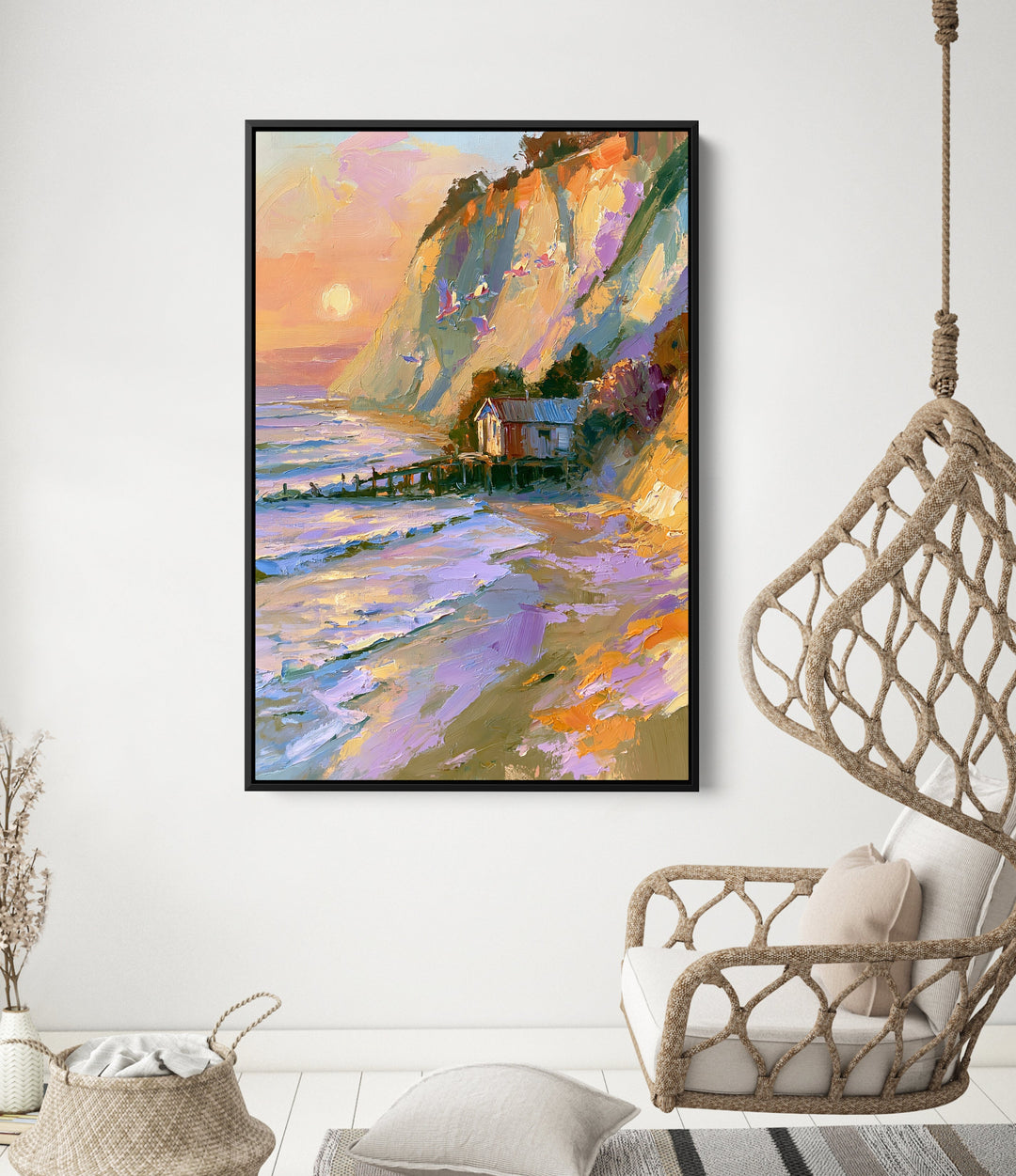 The Seaside Hideaway by IHeartStudio - Australian Contemporary Coastal Portrait Canvas Print