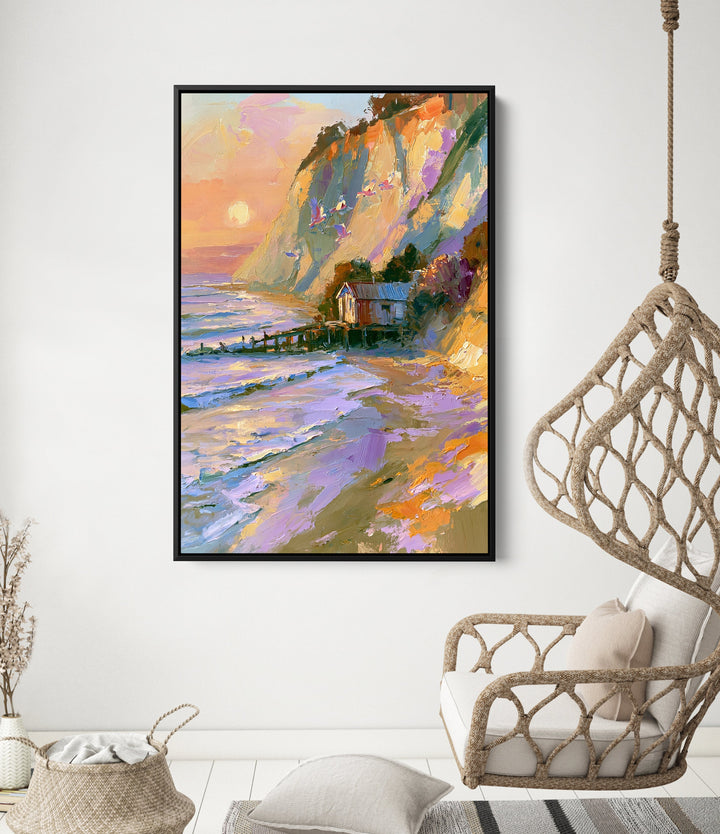 The Seaside Hideaway by IHeartStudio - Australian Contemporary Coastal Portrait Canvas Print