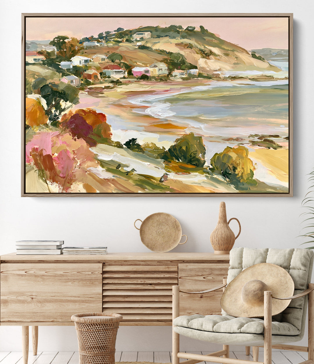 The Seaside Retreat by IHeartStudio - Australian Contemporary Coastal Landscape Canvas Print