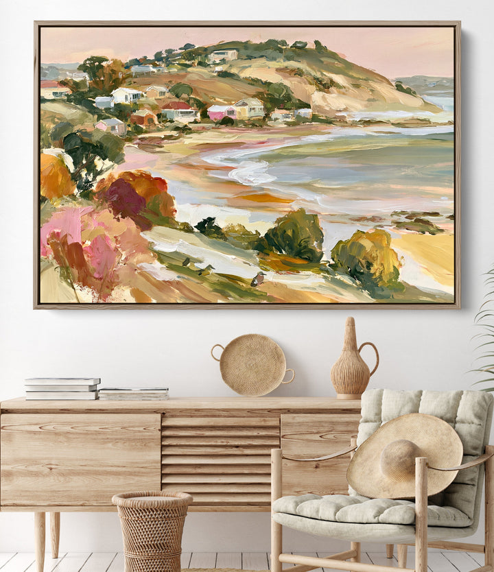The Seaside Retreat by IHeartStudio - Australian Contemporary Coastal Landscape Canvas Print