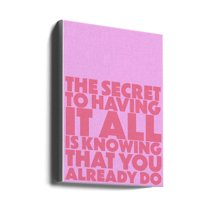 the secret - Stretched Canvas, Poster or Fine Art Print - I Heart Wall Art - Poster Print, Canvas Print or Framed Art Print