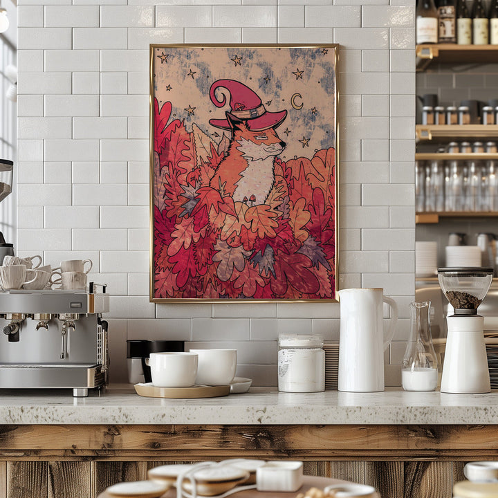 The Sorceresses Fox - Stretched Canvas, Poster or Fine Art Print I Heart Wall Art