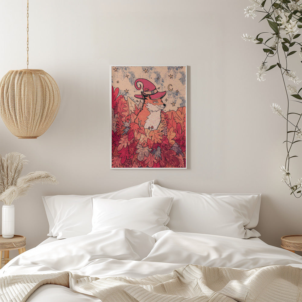 The Sorceresses Fox - Stretched Canvas, Poster or Fine Art Print I Heart Wall Art