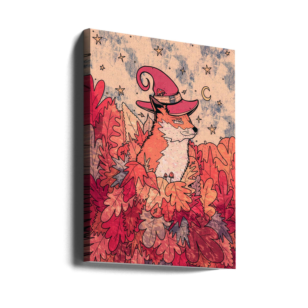 The Sorceresses Fox - Stretched Canvas, Poster or Fine Art Print I Heart Wall Art