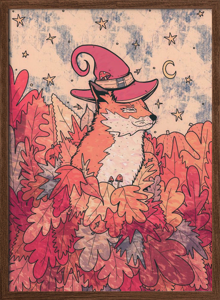 The Sorceresses Fox - Stretched Canvas, Poster or Fine Art Print I Heart Wall Art