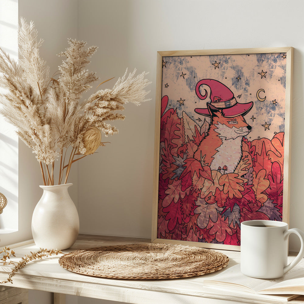 The Sorceresses Fox - Stretched Canvas, Poster or Fine Art Print I Heart Wall Art