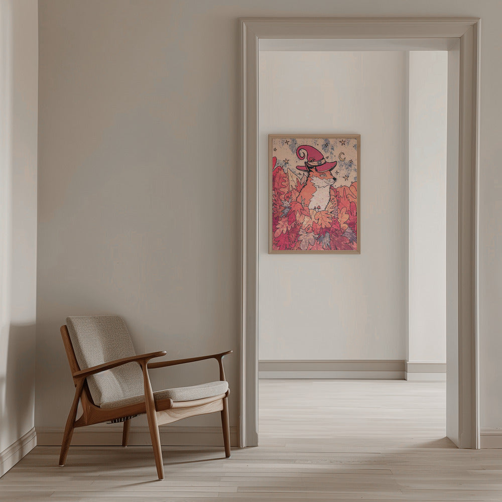 The Sorceresses Fox - Stretched Canvas, Poster or Fine Art Print I Heart Wall Art