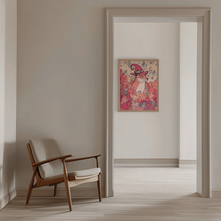The Sorceresses Fox - Stretched Canvas, Poster or Fine Art Print I Heart Wall Art