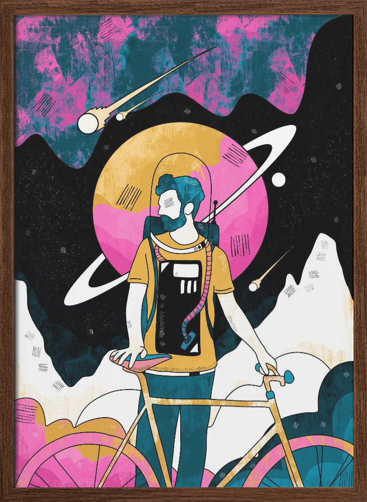 The Space Messenger - Stretched Canvas, Poster or Fine Art Print I Heart Wall Art